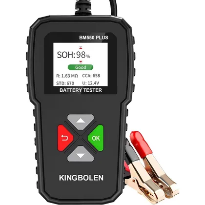 Kingbolen BM550 Plus - tester batteria con curva di tensione