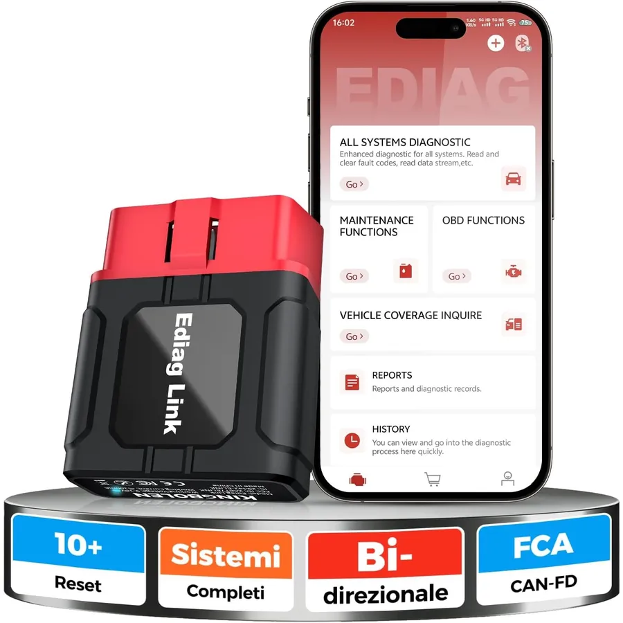 Kingbolen Ediag Link - diagnosi Bluetooth con guida alla riparazione