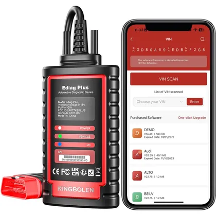 Kingbolen Ediag Plus - diagnosi Bluetooth con codifica centraline