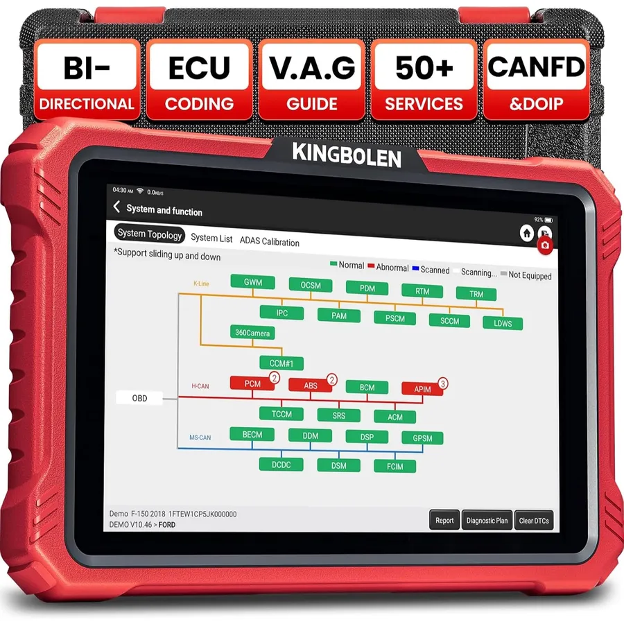 Kingbolen K10 Elite - strumento di diagnosi auto da 10 pollici
