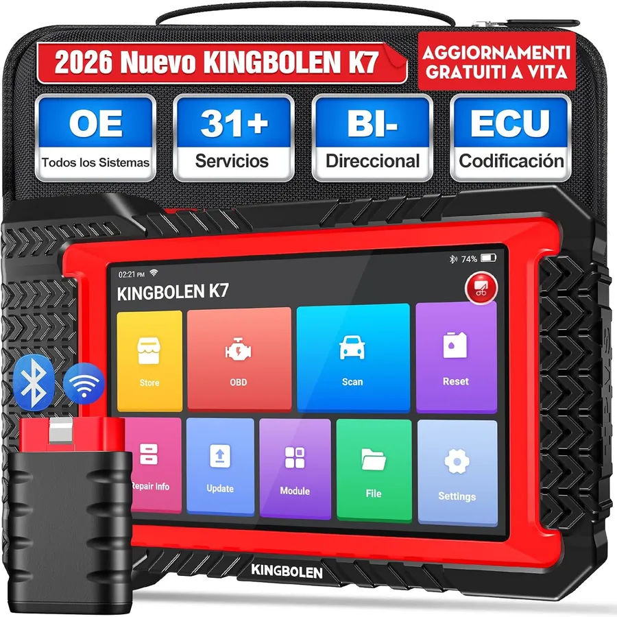 Kingbolen K7 - strumento di diagnosi da 7 pollici, aggiornamenti a vita
